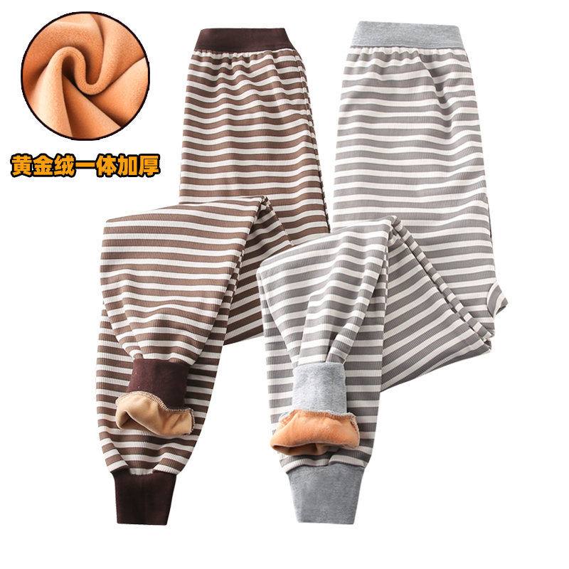 单条内穿加绒加厚初中生保暖裤