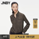 江南布衣折扣春夏衬衫 灯芯绒长袖 H型通勤翻领长袖 JNBY 短款 女