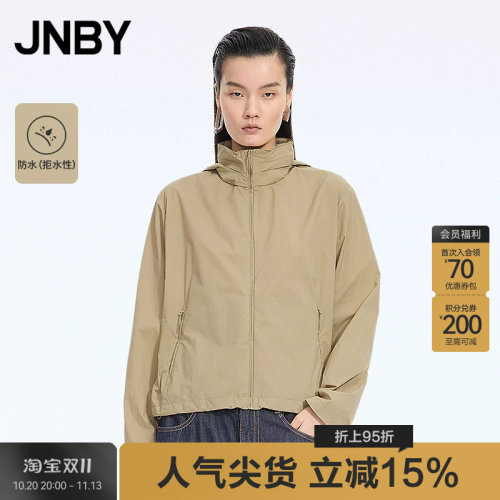 【秋冬上新】JNBY/江南布衣25秋夹克外套连帽宽松5P8614100
