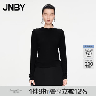 圆领长袖 江南布衣春秋T恤莱赛尔修身 JNBY 5O9110290 ESG环保