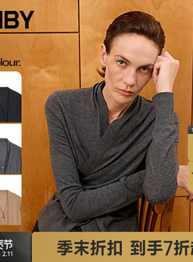 【商场同款】JNBY/江南布衣25冬新品毛针织衫H型长袖5P0314040