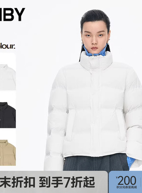 【商场同款】JNBY/江南布衣25冬新品羽绒服H型宽松立领5P0C11980