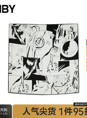 【秋冬上新】JNBY/江南布衣25秋新品桑蚕丝时尚方形围巾7P7K10070