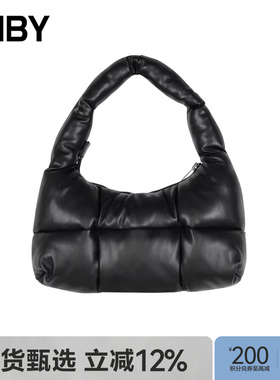 JNBY/江南布衣春秋单肩包女士腋下包休闲单肩包纯色泡芙7N9L13860