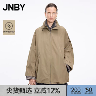 JNBY 江南布衣25秋新品 夹克外套立领直筒5P8614840 商场同款