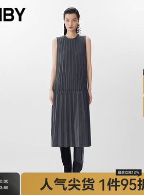 【早春上新】JNBY/江南布衣春夏连衣裙无袖圆领宽松5P3G12910