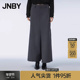 半裙拼接柔软垂坠直筒通勤裙裤 JNBY 休闲裤 半裤 江南布衣春季 女装