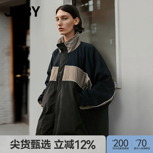 【拒水透湿】JNBY/江南布衣春秋立领宽松休闲羽绒服5O9C11570