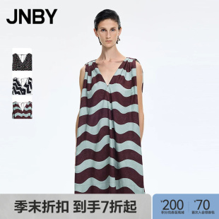 【季末折扣】JNBY/江南布衣26夏新品连衣裙A型无袖V领5Q5G11980