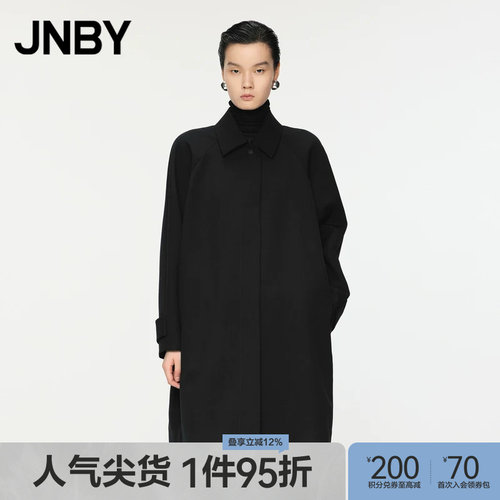 JNBY/江南布衣秋冬风衣宽松翻领长袖5OA910240
