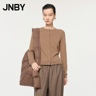 女羊毛修身 開襟毛衣 毛衣針織開衫 江南布衣秋季 淘寶專供 JNBY