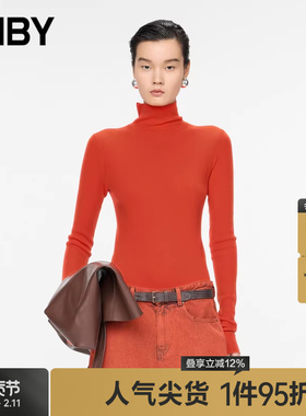 【秋冬上新】JNBY/江南布衣24冬新品毛针织衫长袖套头5OB314620