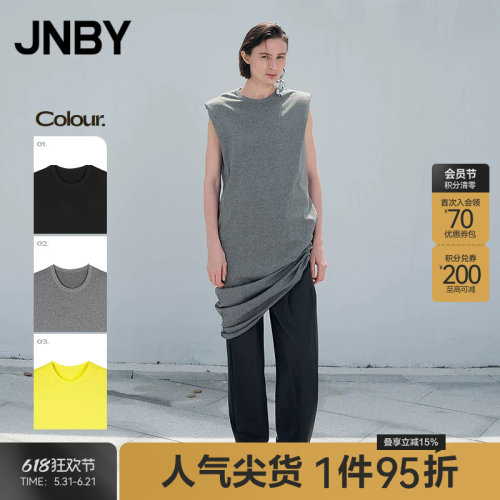 【春夏上新】JNBY/江南布衣25夏连衣裙无袖圆领宽松休闲5P5G13120
