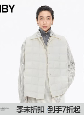 【商场同款】JNBY/江南布衣25秋新品羽绒服A型翻领无袖5P9C15480