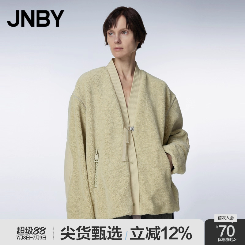 JNBY/江南布衣长袖宽松仿皮草
