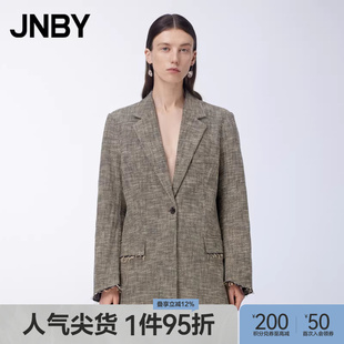 JNBY 女装 西装 宽松通勤H型气质百搭宽松西服 江南布衣春季