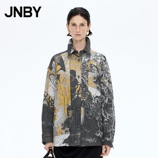 【秋冬上新】JNBY/江南布衣25冬新品呢大衣宽松长袖直筒5P0811260