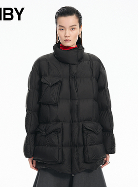 【商场同款】JNBY/江南布衣25冬新品羽绒服宽松直筒立领5PBC1250H