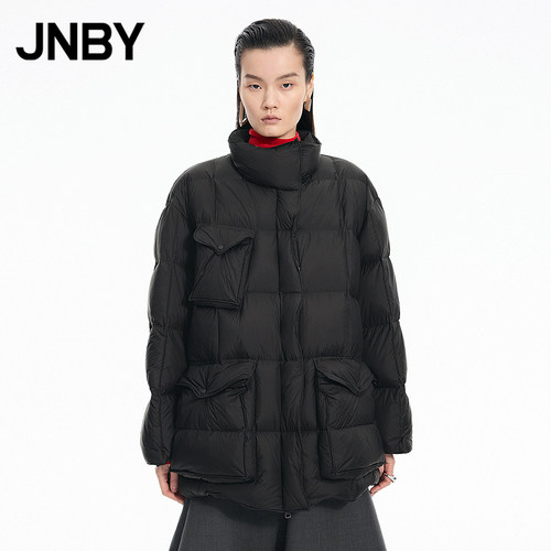 【秋冬上新】JNBY/江南布衣25冬新品羽绒服宽松直筒立领5PBC1250H
