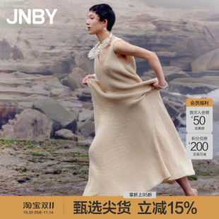 毛衫 JNBY 针织连衣裙A字通勤圆领温柔无袖 女装 长裙 江南布衣夏季