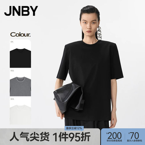 【春夏上新】JNBY/江南布衣春夏T恤短袖圆领宽松5P5110590