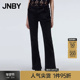 JNBY 低腰水洗牛仔黑色5NBE1571H 子女修身 江南布衣秋牛仔裤 微喇裤