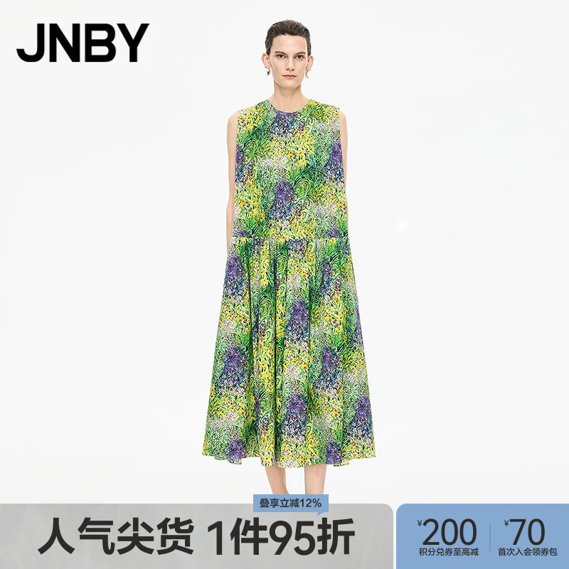【秋冬上新】JNBY/江南布衣25秋新品连衣裙无袖直筒棉质5P7G15420 - 实物图