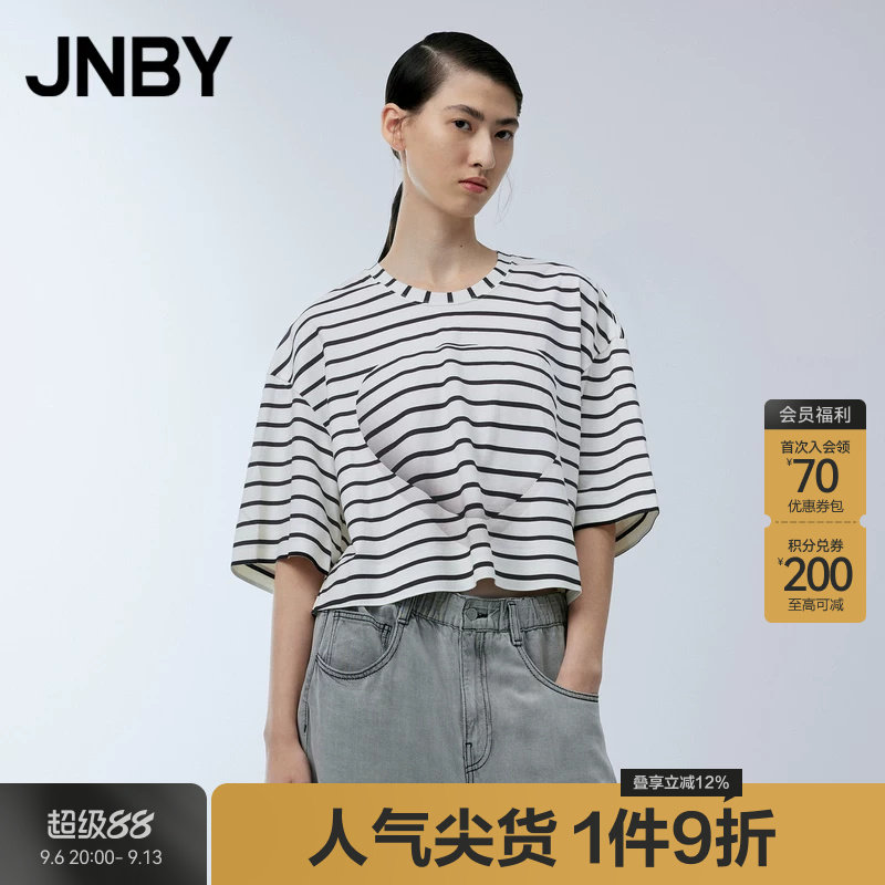 JNBY/江南布衣圆领宽松T恤图片