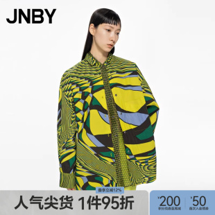 衬衫 棉质单排多扣宽松通勤OL风女 江南布衣折扣春夏长袖 JNBY