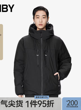 【防泼水】JNBY/江南布衣秋冬连帽加厚宽松羽绒服女5OAC14320