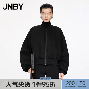JNBY/江南布衣秋冬羽绒棒球服复古时髦飞行夹克外套5O0C11510