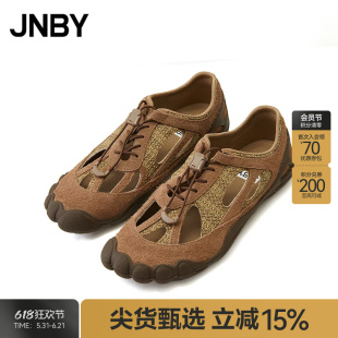 【春夏上新】JNBY/江南布衣春夏便鞋圆头一脚蹬女7P4M15350