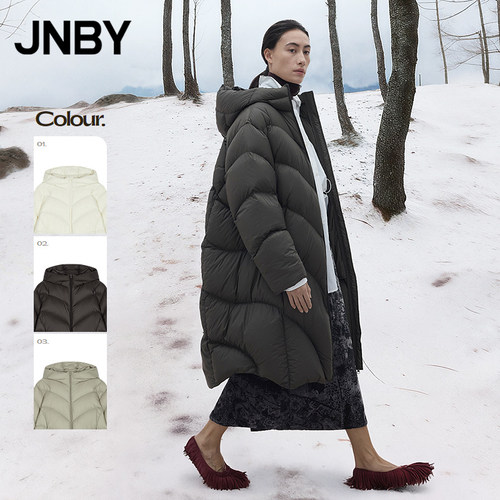 【秋冬上新】JNBY/江南布衣25冬新品羽绒服宽松直筒连帽5PAC10450