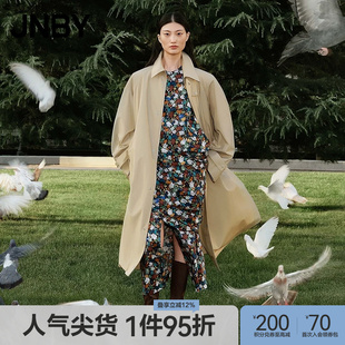 【春夏上新】JNBY/江南布衣25春风衣宽松翻领长袖5P2910180