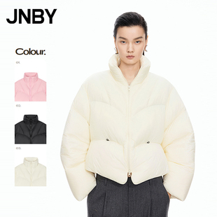 【商场同款】JNBY/江南布衣25冬新品羽绒服宽松立领长袖5PAC10950