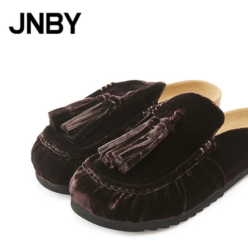 【秋冬上新】JNBY/江南布衣25秋便鞋圆头一脚蹬女7P8M10320