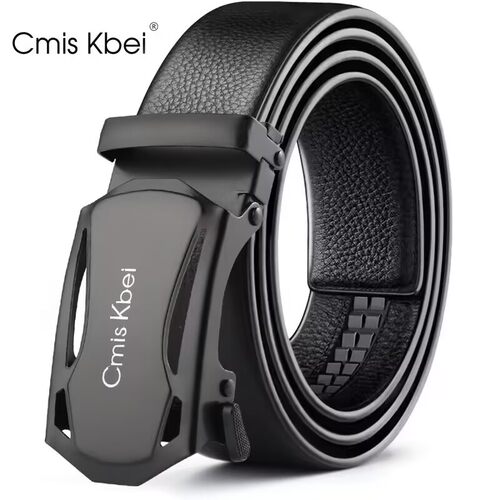 Cmis Kbei简约时尚自动扣头皮带男爸爸潮流年轻人牛仔休闲裤腰带