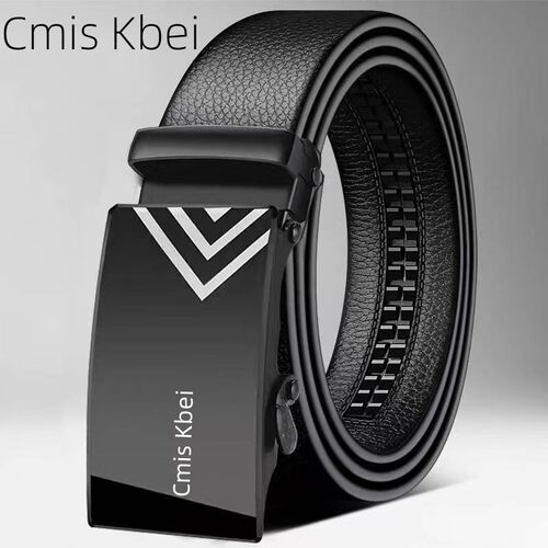 Cmis Kbei时尚仿皮带男款商务休闲自动扣裤带外穿2026新腰带全卡