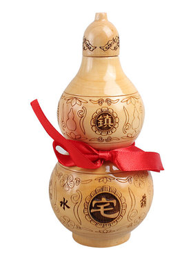 优选桃木葫芦摆件开口葫芦宝瓶小号出入平安镇宅招财进宝家居风水