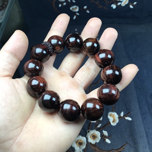 海南黄花梨西部霸王岭紫油梨老料2.0顺纹，一木2串，1888元一串