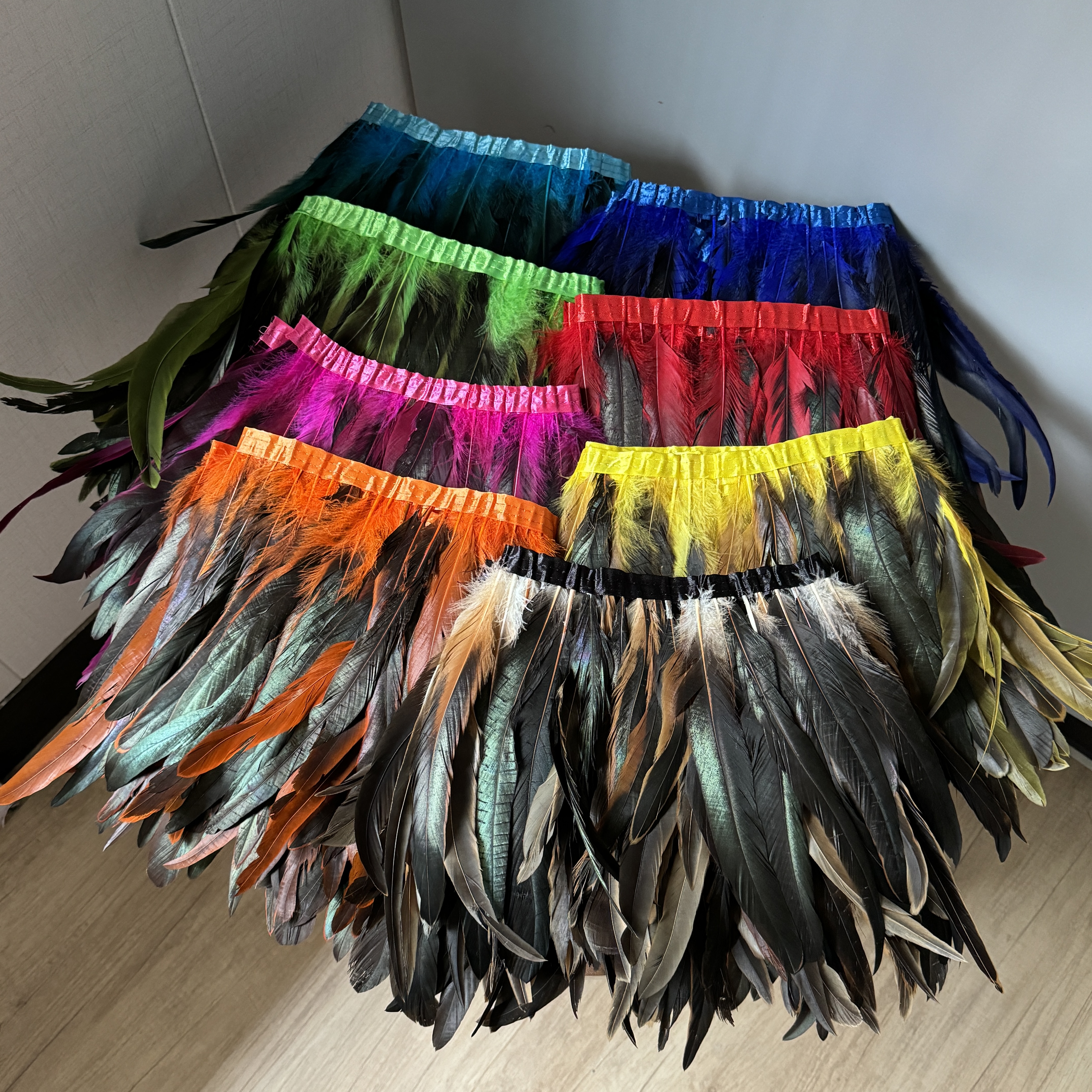 彩色鸡尾布带25-30cm裙边