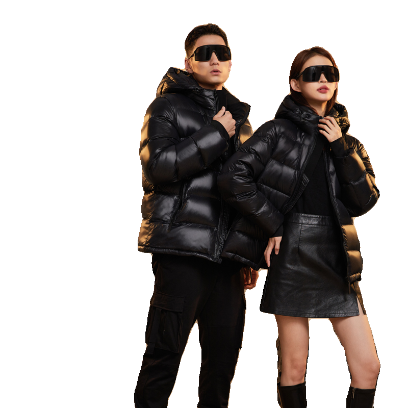 【杨超越同款】罗宾汉升级版彩金短款情侣款羽绒服冬季潮流外套