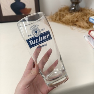 Tucher獭赫品牌啤酒杯英式品脱杯473ml威力杯400ml玻璃杯精酿酒杯