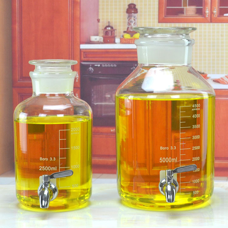 油瓶厨房家用食用油桶高硼硅玻璃