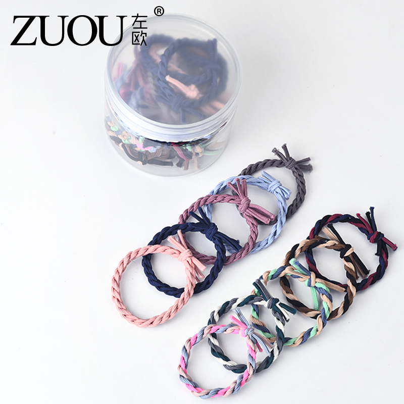 彩色橡皮筋头绳气质高弹力编织