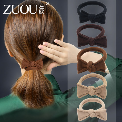 头绳日韩不伤发丝绒蝴蝶结发圈