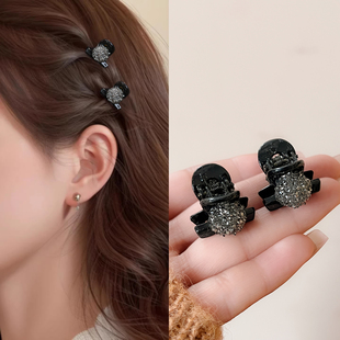 发夹侧边精致小巧迷你小号超小高级感水钻刘海夹碎发夹小夹子抓夹