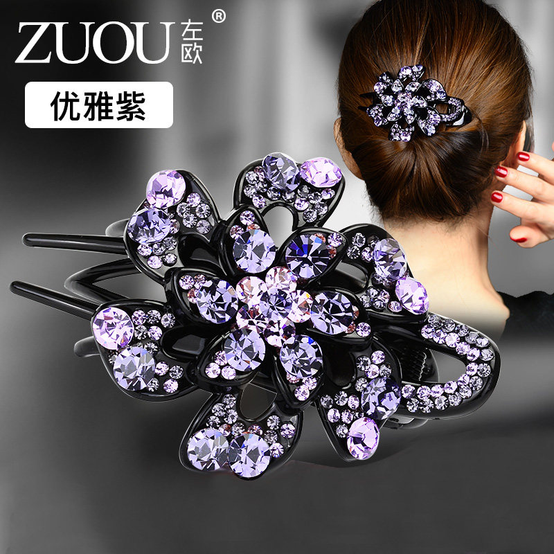 夹子头饰妈妈款头发夹子三齿头花盘发发夹2025新款高端爪子鸭嘴夹,饰品/流行首饰/时尚饰品新,发饰,淘宝优惠券,粉丝福利购,淘宝优惠卷