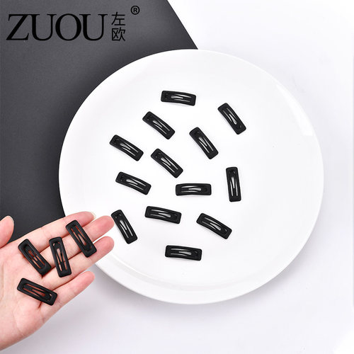 碎发发夹后脑勺整理碎发神器隐形无痕迷你女孩超小bb夹黑色发卡子