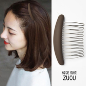 发夹侧边夹前额刘海发梳高颅顶倒插梳发卡卡子女碎发整理神器头饰